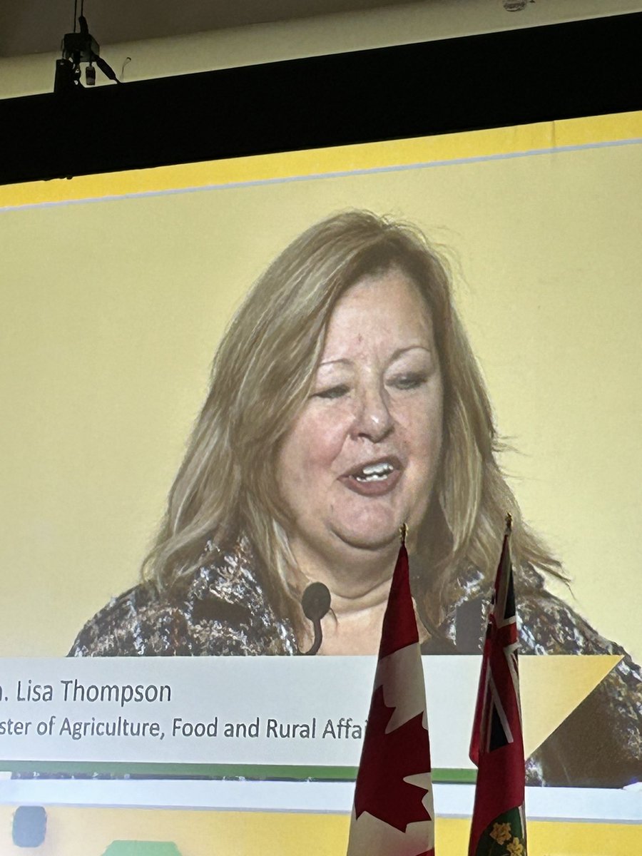 Now listening to the Minister Lisa Thompson <a href="/ROMA_Ont/">ROMA</a>
