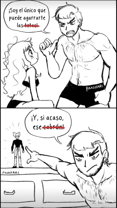 The original comic is this one and it belongs to this artist, all credits to her: https://t.co/AQKeBmmvBQ 