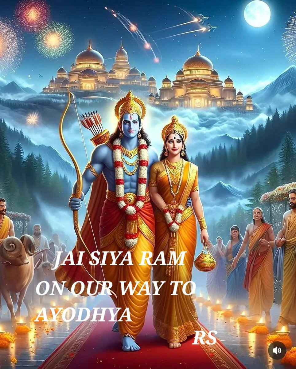 RajAgLondon's tweet photo. At the stroke of midnight hours when the world sleeps. Bharatvarsh will awake to life and renaissance. A rare moment in the history,  when Bharat step out from the old to the new, and when the soul of Hindu nation, long suppressed, finds Ramlala’s pran pratishtha at Ayodhya. https://t.co/lAFtO9tQcS