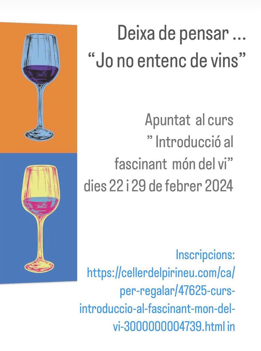 cellerpirineu's tweet photo. Deixa de pensar... “Jo no entenc de vins” #Andorra #mountains #Pyrenees #wine #winelovers

https://t.co/16o8G8FlEw https://t.co/CQ0UX8fA1l