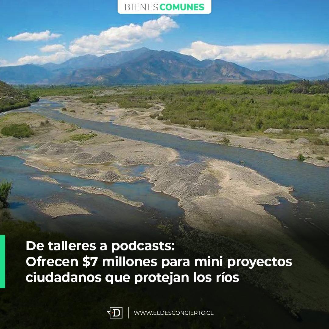 El movimiento ciudadano que impulsa la protección ecológica de los ríos de Chile, ahora ofrecen financiamiento de $7 millones para tres proyectos comunitarios, que ayuden a vincular a la comunidad con el cuidado de los ríos. 👉acortar.link/yBfGTg