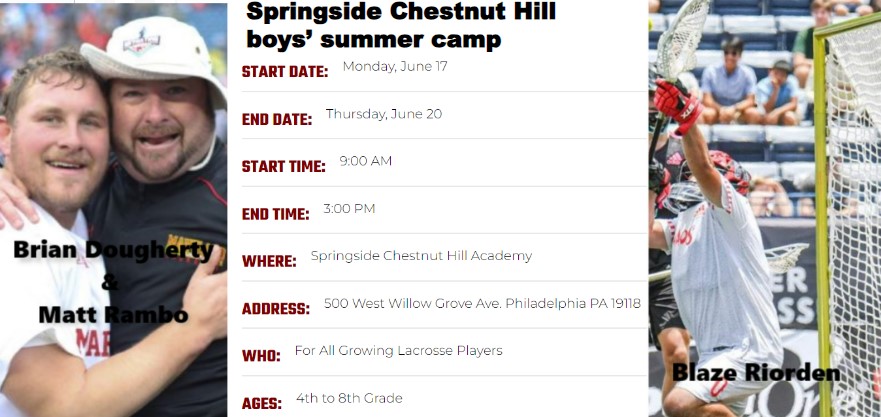 Registration open for the Springside Chestnut Hill Academy Lacrosse Camp on June 17-20 - phillylacrosse.com/2024/registrat…