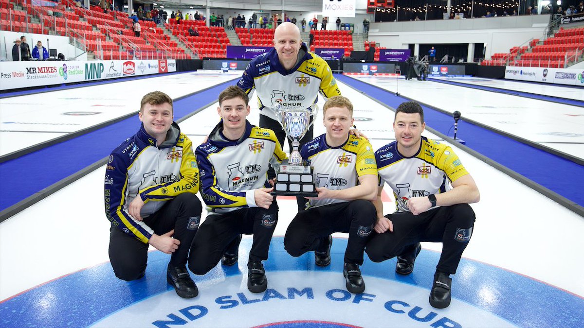 CO-OP CANADIAN OPEN 🏆

What an incredible event here in Red Deer, going 7-0 and completing our Career Slam with the win ✔️

Always a tough match against Team Bottcher, good game 🫱🏻‍🫲🏻 

(1/3)