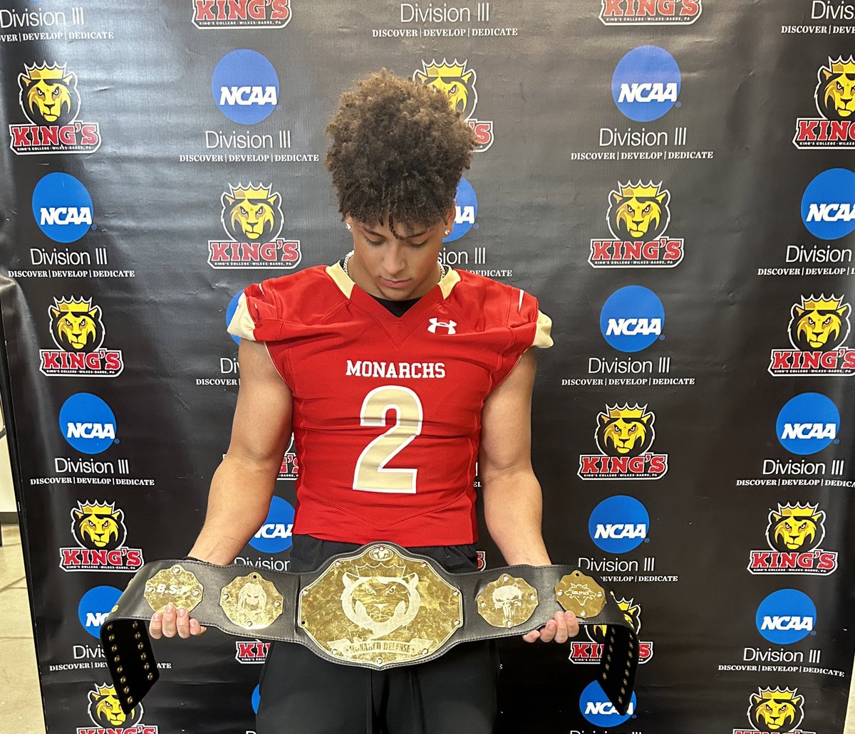 Huge Thank you to @KingsCollegeFB For having me this weekend. Had a wonderful time. Thank you @Coach_Gilmore3 for making it happen!