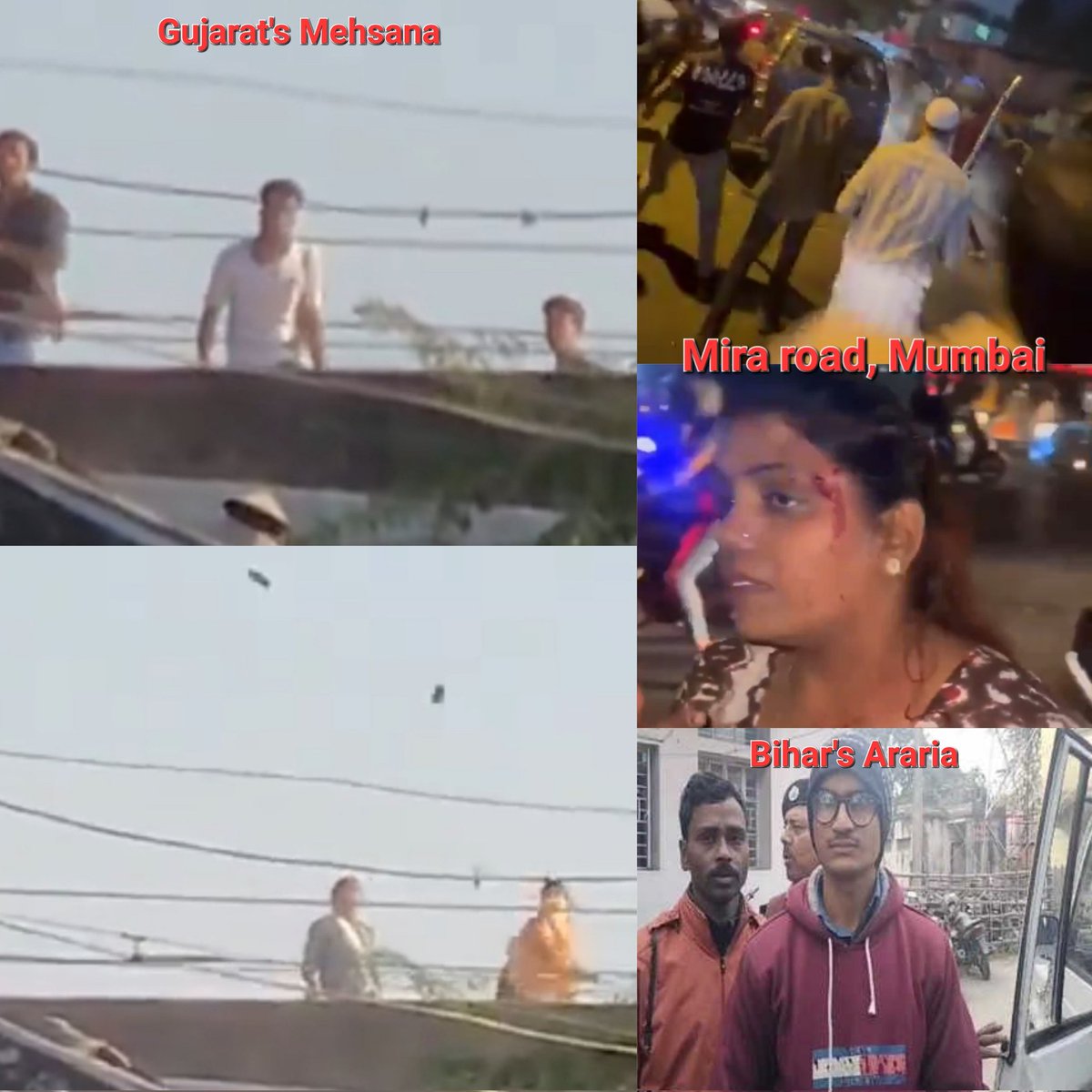 Last 24 hours: 

1) Gujarat: Stone pelting on Ram Yatra in Mehsana. Radical women involved in stone pelting too.

2) Maharashtra: Ram Yatra vehicles attacked by Mob in Mumbai Mira road.

3) Bihar: Intekhab Alam arrested in Araria for threatening to 'blow up' Ayodhya's Ram Mandir.