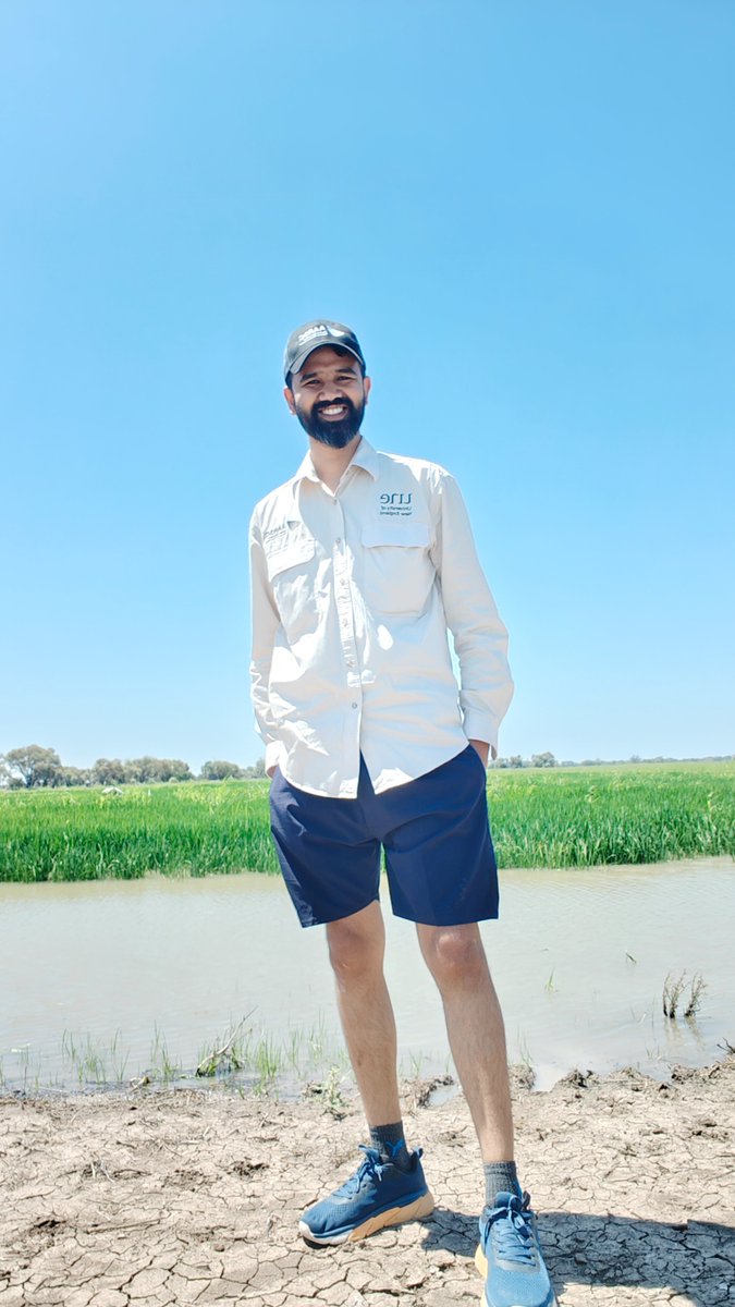 In a recent field trip to Leeton, PhD student @jhakumarsunil visited our rice project collaborators from @nswdpi. Sunil had the chance to learn rice panicle initiation and nitrogen sampling techniques, contributing valuable insights for optimising fertilizer input and irrigation.