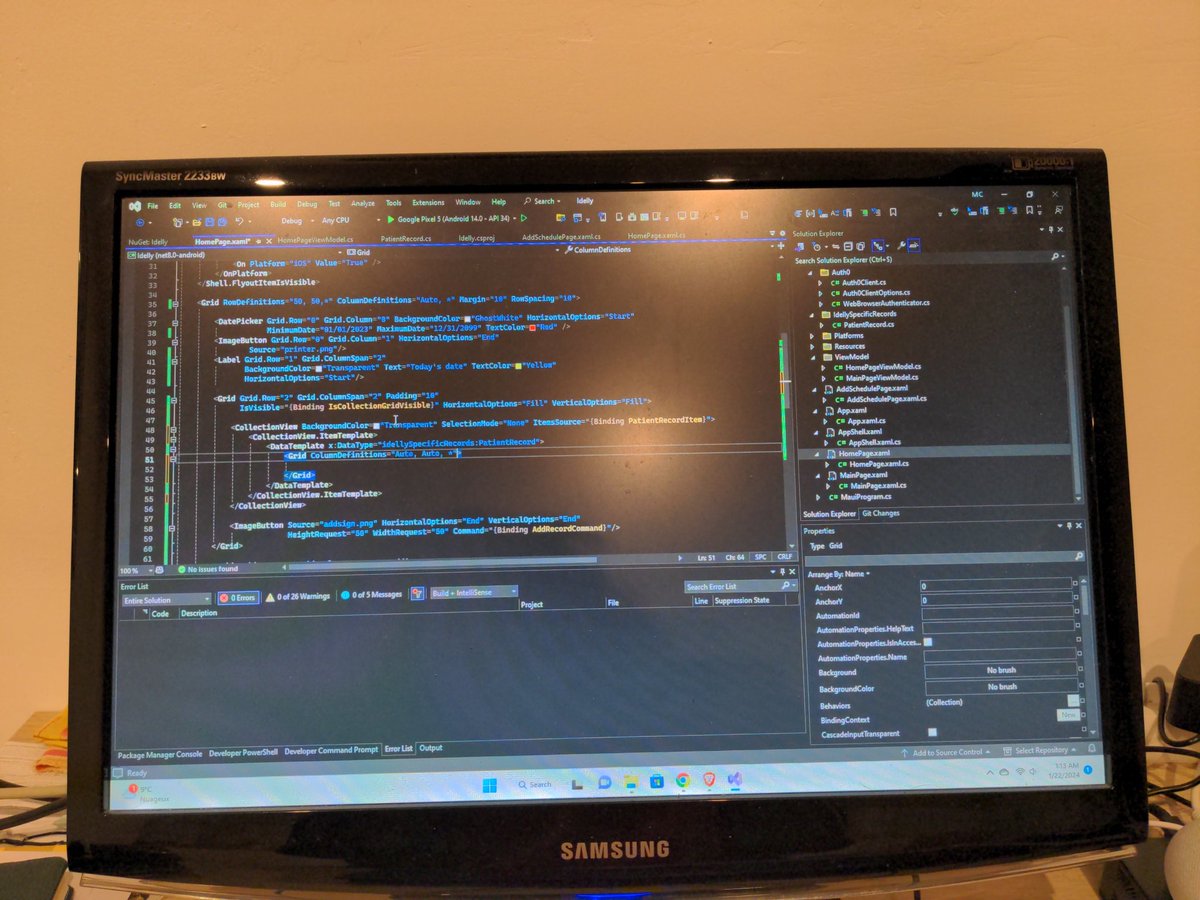 YaMayukh's tweet image. Weekend successful finally. 
Resolved a major bug for my project @euratechnologie . In Visual Studio code using @dotnet MAUI. Your coding skills become sharp with your perseverance. 

Coding: C#, xaml. 

#LaFrenchTech
#StartupProject