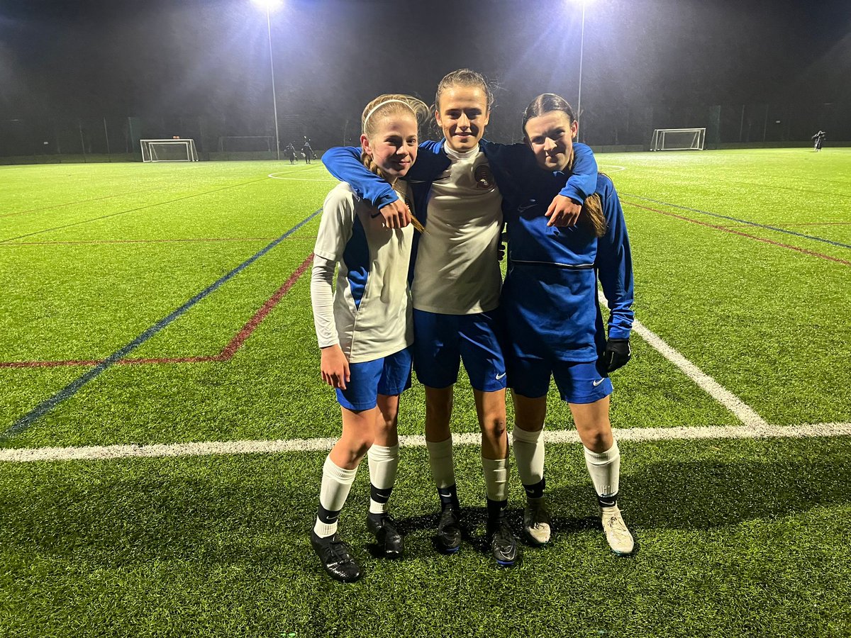 Congratulations to Isla, Maisie &amp; Evie on their 2-1 win for the U14 girls <a href="/EssexSchoolsFA/">Essex County Schools FA</a> side against Herts. 😁👏❤️⚽️