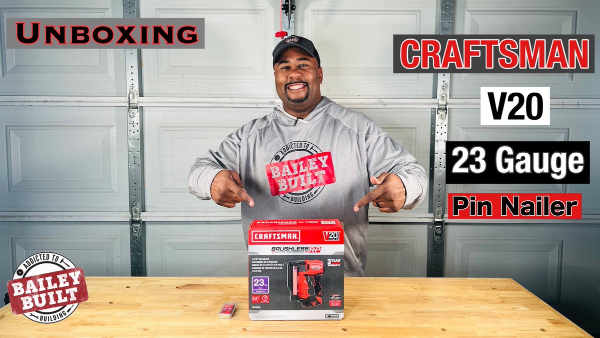 Social

Looking to tackle your next DIY project involving crown molding? Check out this week's #BaileyBuilt featuring the Craftsman V20 23-gauge Pin Nailer! #DIY #Woodworking #WeekendWarrior #Craftsman #23Gauge #Pin #Nailer <a href="/YouTube/">YouTube</a> <a href="/YouTubeCreators/">YouTube Creators</a> 
youtube.com/watch?v=u6arxu…