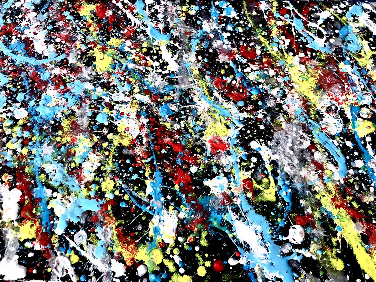 BostonGiuffra's tweet image. Admiring the brighter colors on a darker background. 

16x20" Acrylic Paint 

"Painting is easy when you don't know how, but very difficult when you do." - Edgar Degas

#painting #canvas #splatter #art #artistsoninstagram #bostonartist
