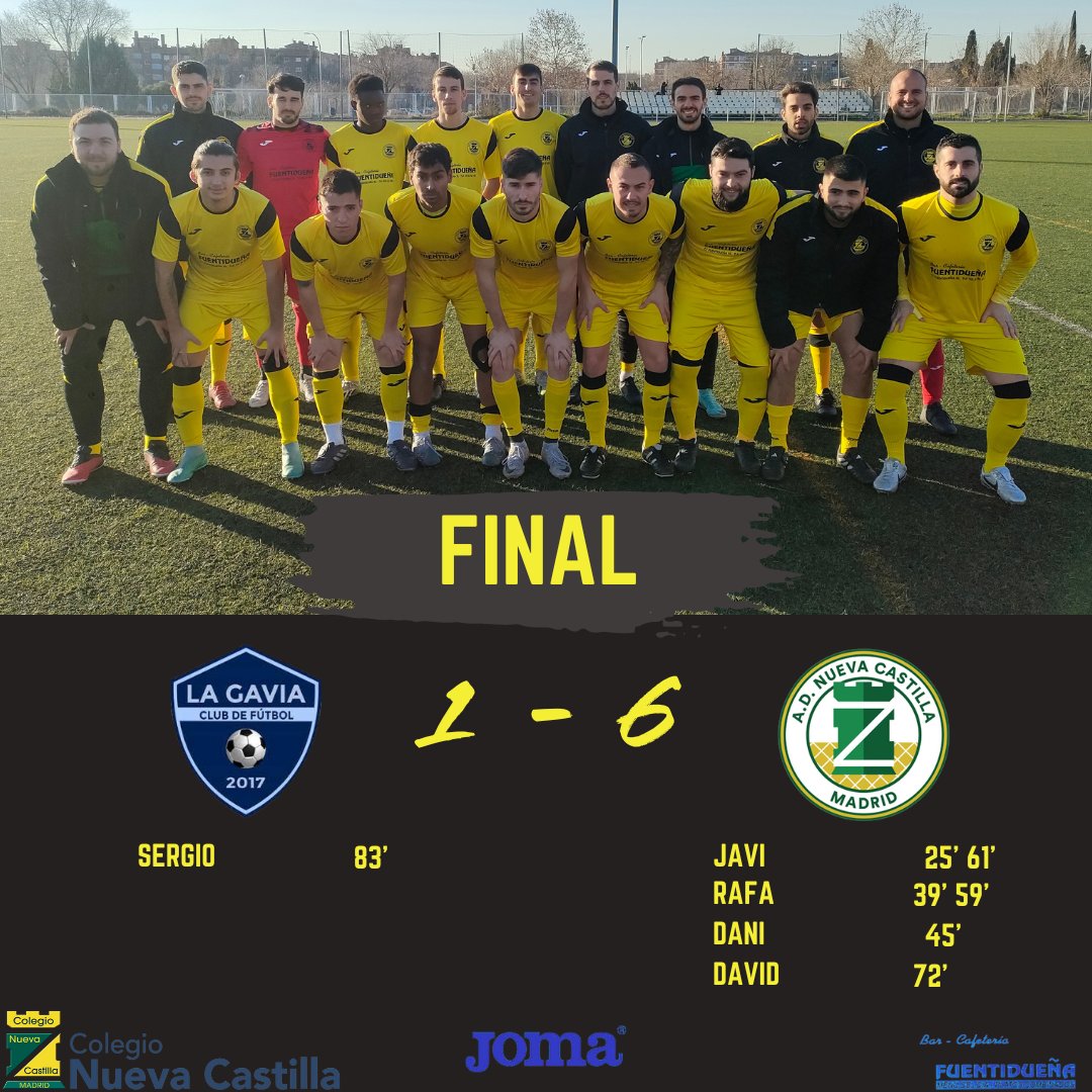 AdcNCas's tweet photo. Gran partido de nuestro equipo Aficionado para terminar la primera vuelta con estos números 
✅ 12
🟰 1
❌ 2
60⚽ 🥇
Intentaremos mejorarlo en la segunda vuelta 💪🏼⚽

#ADNuevaCastilla💛💚 https://t.co/wMVGa3OPwt