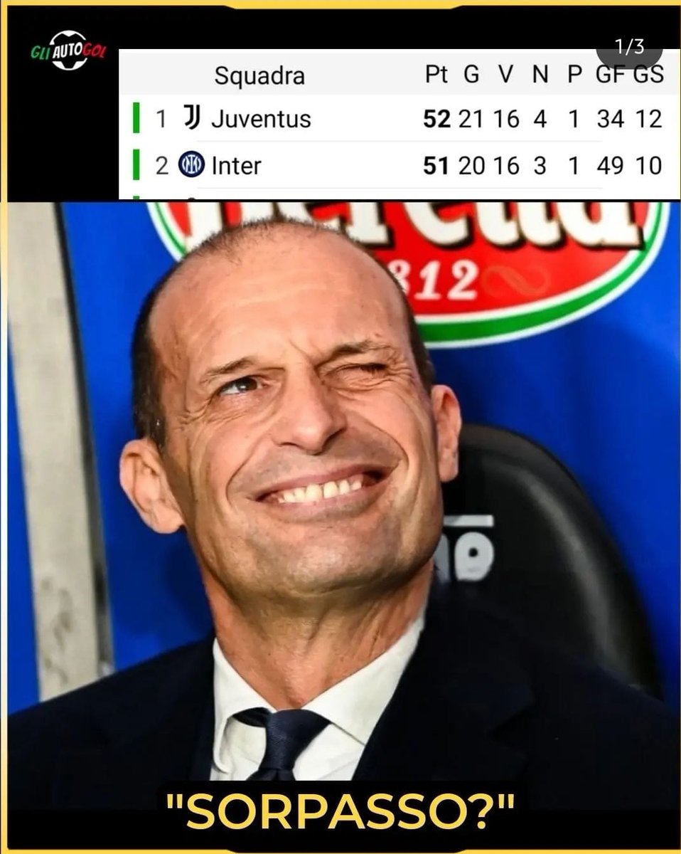 Tranquilli #TrinceaJuve, è solo un'illusione ottica... uno scherzo del calendario, un fuoco di paglia... ma se non vincevamo #LecceJuve era peggio! <a href="/gianper/">gianper</a> <a href="/matusa69/">Andrea Uggetti</a> <a href="/VitoSodano/">Vito Sodano</a> <a href="/giancarlosudano/">Giancarlo Sudano</a> <a href="/VFrancavilla/">Valentina Francavilla</a> <a href="/mattscanna/">Matteo Scannavini</a> <a href="/mikid303/">Michele Donati</a> @Contz