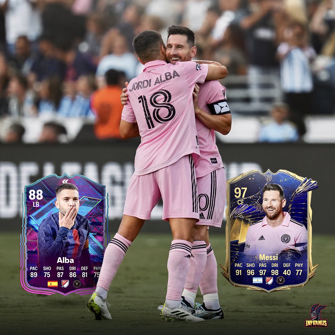¿Un link directo para MESSI? 🤔

 Son pocos los jugadores buenos que le pueden dar química a Messi y tras no tener cartas especiales, ver a un Jordi Alba Flashback se vuelve cada vez más probable 👀

 ¿Lo harías? 🥶

#messi #m10 #leomessi #mls #fc24 #eafc #eafc24 #fc #barca #fcb