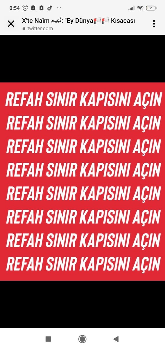 ESRAYASAR25's tweet photo. Refah sınırı acilsin #RefahSınırıAçılsın https://t.co/wZrgovOiHt