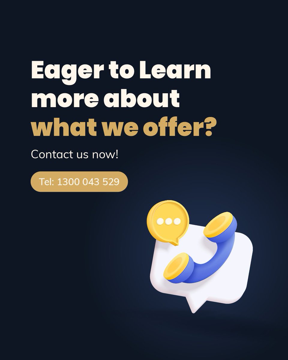 Hejazfs's tweet photo. Want to learn more about our services? Our friendly CS team is here to answer any questions and provide additional information. Reach out to us at 1300 043 529, we're here to help! You can also visit https://t.co/WcgFROisA0 to explore our range of financial products. https://t.co/Myq5zuk8eV