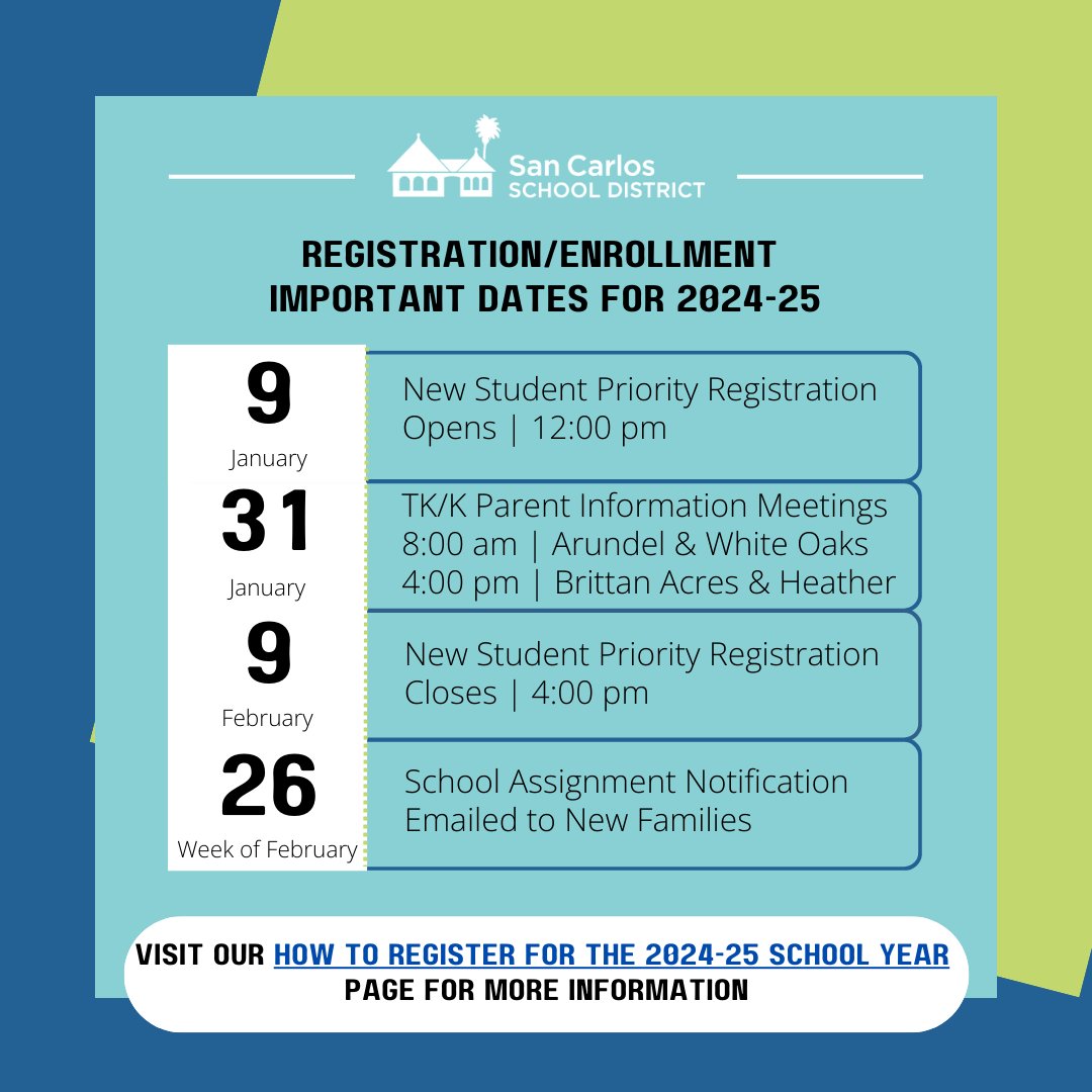 SCSDSchools's tweet photo. SCSD New Student Priority Registration for the 2024-25 School Year closes on February 9, 2024. If you have a student who will be NEW to the district next year, register them for school during our Priority Registration window. https://t.co/0WjeBDlqig https://t.co/XB5yNKXduY
