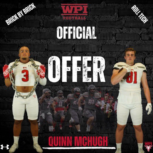 Quinn McHugh (@quinnmchugh24) on Twitter photo Many thanks to <a href="/CoachDrewLuongo/">Drew Luongo</a> and the whole WPI staff! And I am extremely grateful to receive a roster spot offer from WPI! <a href="/CoAcHKeLZZz3/">Markell Harrison</a> <a href="/DBP_Football/">Bosco Football</a> <a href="/libbieguy/">Libbie Guy</a> Many thanks to <a href="/CoachDrewLuongo/">Drew Luongo</a> and the whole WPI staff! And I am extremely grateful to receive a roster spot offer from WPI! <a href="/CoAcHKeLZZz3/">Markell Harrison</a> <a href="/DBP_Football/">Bosco Football</a> <a href="/libbieguy/">Libbie Guy</a>