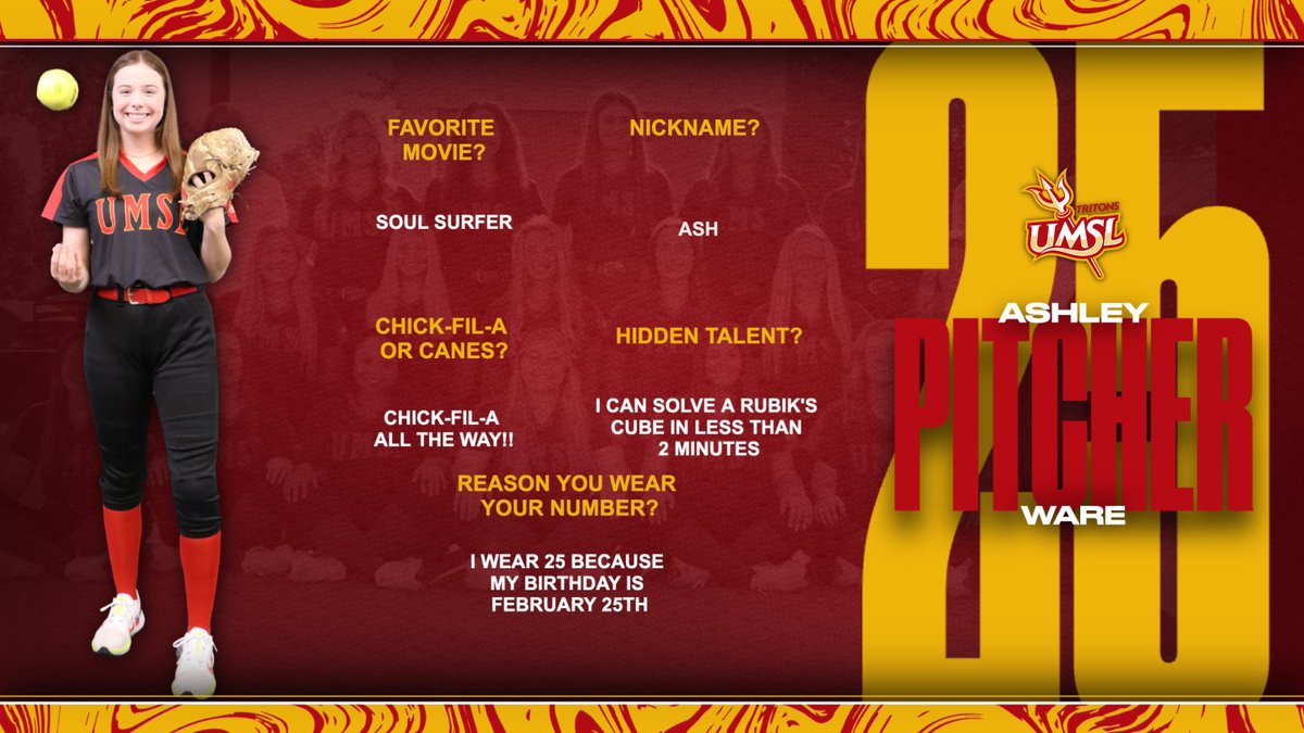 Only 25 more days till opening day🥳so here are some some facts about our #25 <a href="/AshleyWare2023/">Ashley Ware</a>