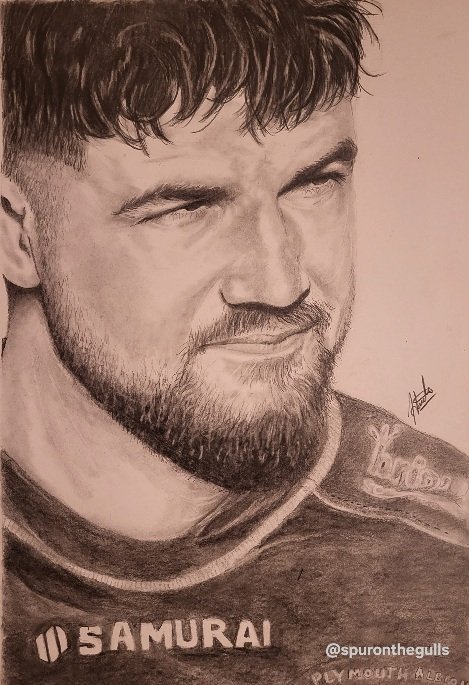 SpurOnTheGulls's tweet photo. My last attempted sketch for a while that I forgot to post is of a navy rugby union and @AlbionRFC player.

After a lengthy injury, he is back with a bang, I give you Jesse Lowe. 

The try a week ago was also pretty special.
#JesseLowe #PARFC #nat1 #rugby  #plymouthalbionrugby https://t.co/N8BUgThNvO