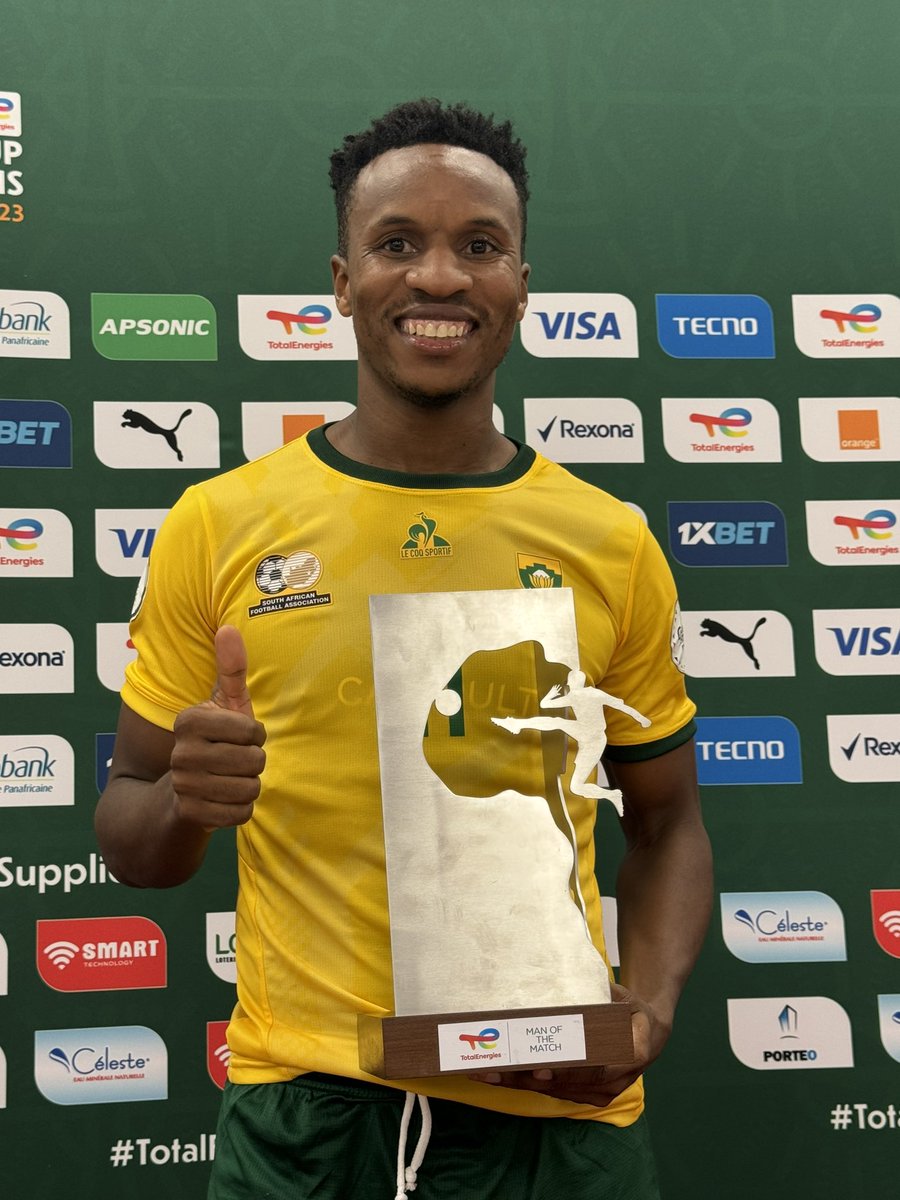 Lorenz_KO's tweet photo. Themba Zwane - 🏆🇿🇦 MOTM

#AFCON2023 | #CAN2023 https://t.co/q7AC7NmaVG