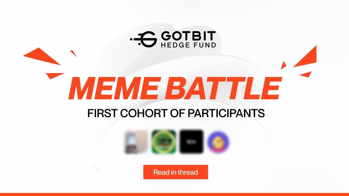 gotbit_io's tweet image. We are happy to announce the first 4 participants in our Meme Battle with $50k buyback, which will start very soon.

Open the thread to find out details on each of the projects. 

RT this thread for a chance to win 500 USDT! A random winner will be selected from the RTs 🧵