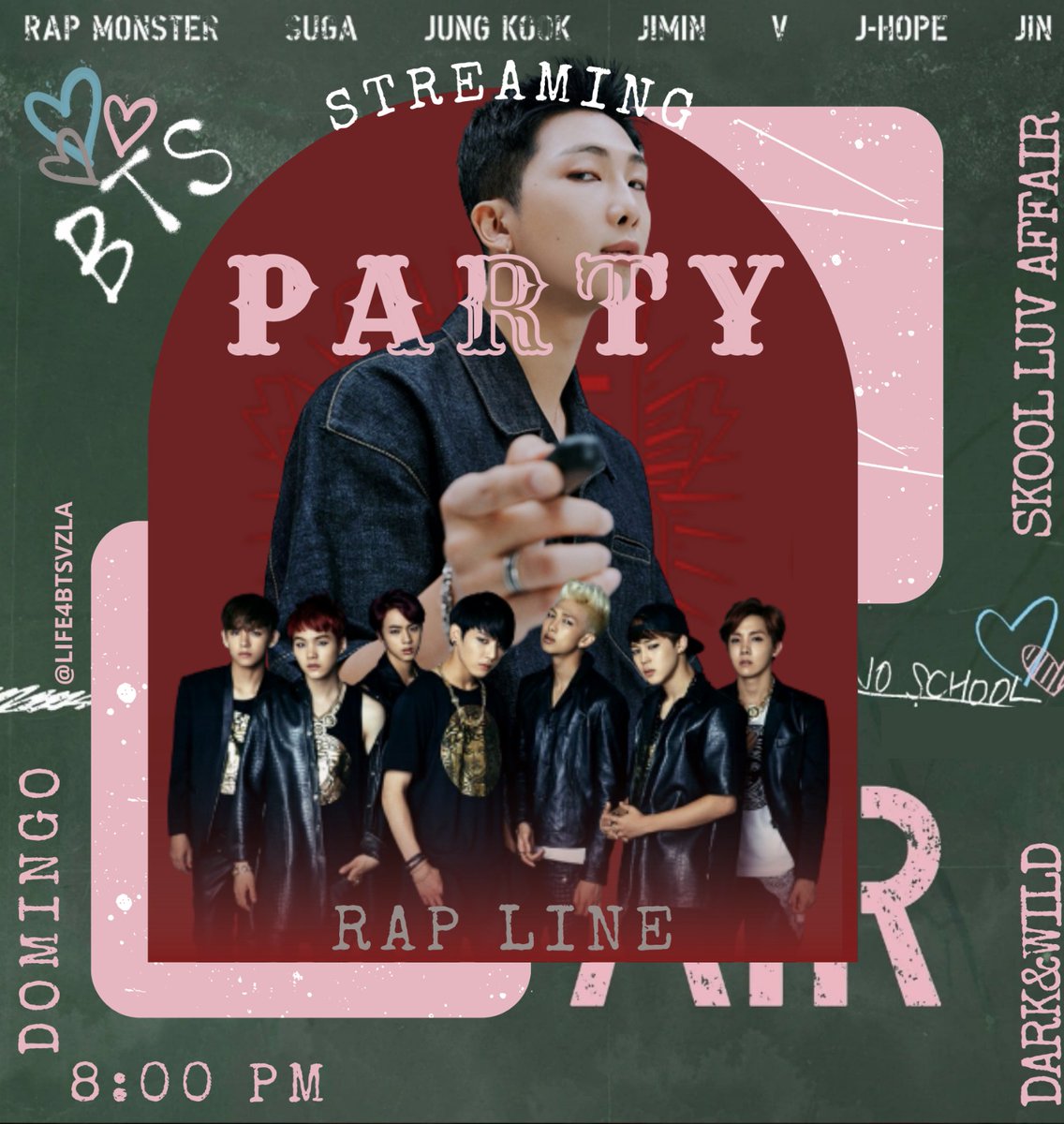 life4BTSvzla's tweet photo. 😎 STREAMING PARTY😎

Motivo: aumentar las reproducciones de los álbumes de la línea del Rap y de la agrupación

🔑Palabras claves
 
SKOOL LUV AFFAIR 
DARK &amp; WILD 

#D_DAY 
#INDIGOBYRM 
#JACKINTHEBOX 

❕ORGANIZACIÓN

📍 Comenzamos a las 8:00 pm en todas las plataformas https://t.co/HkoSDUxT1u