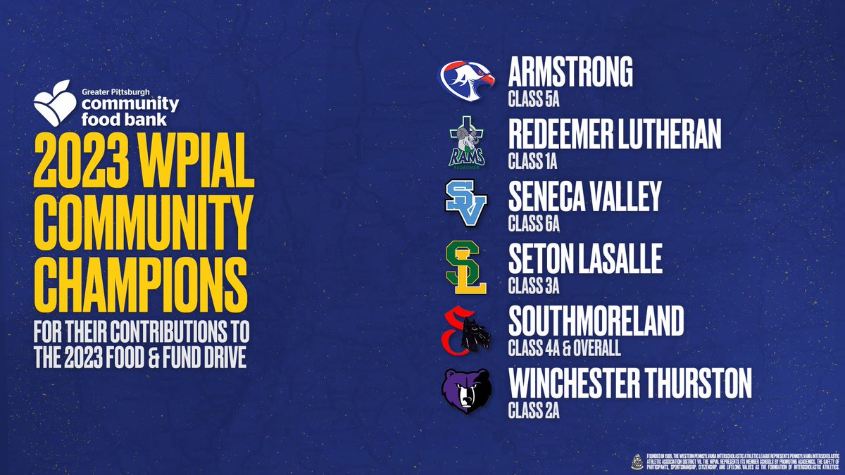 ✨ Good Deed of the Week ✨ @wpial7's third annual Community Champions drive raised over 65,000 meals! Congratulations to the 6 schools that were named champions in their respective categories. Learn More 👉 bit.ly/2024-wpial Host a Food Drive 👉 bit.ly/host-a-fundrai…