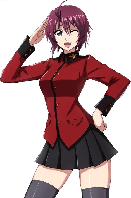「ルナマリア・ホーク、本日クルセイダー隊に入隊致しました。よろしくお願いします✩.*˚」