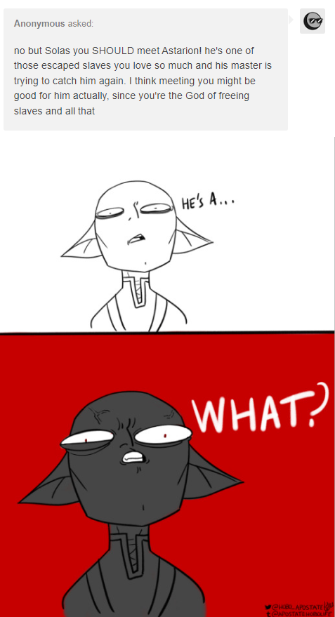 hobo_apostate's tweet photo. WE HAVE WORK TO DO, PEOPLE!!!!
#Solas #DragonAge #AskSolas #BG3 #Astarion https://t.co/Sj6T6N8jk4