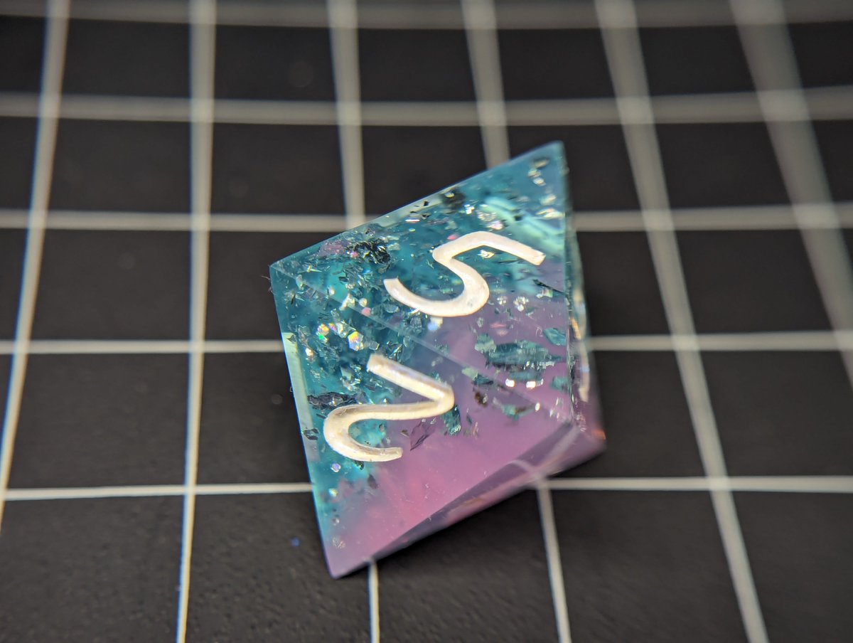 TweetsOfAly's tweet photo. Shiny sparkly D8!
#dice #handmadedice #dicemaking #diceset #dnd #resindice #dicemaker #ttrpg #ttrpgdice #dungeonsanddragons #dicegoblin #rpgdice #polyhedraldice #boardgames #dicehoard #rpg #d20 #tabletopgames #tabletop #macrolens #pathfinder #mathrocks #clickclacks #d&d #glitter https://t.co/SMHiDNF9dx
