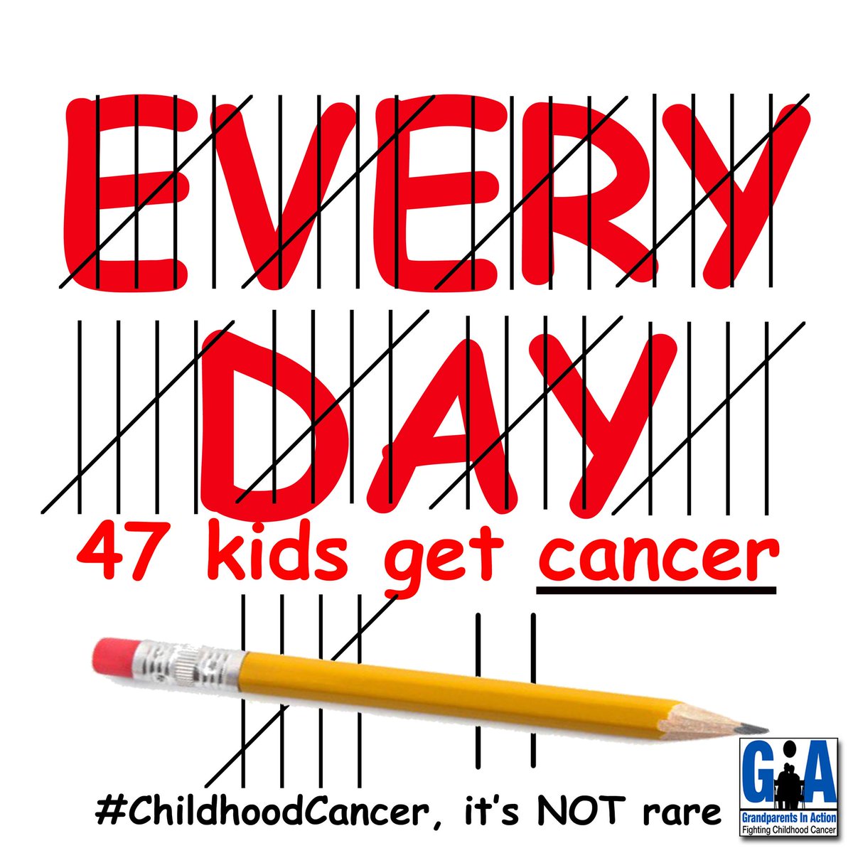 JoeBaber1's tweet image. 📷
Each mark on the calendar represents a child in the USA everyday diagnosed with cancer. Why do we accept that #ChildhoodCancer is rare? Lack of awareness! We must make it a priority!  Spread awareness... @cac2org @HappyQuailPress @leezawilllshe @JaneFos79679887 @TCellALLMom