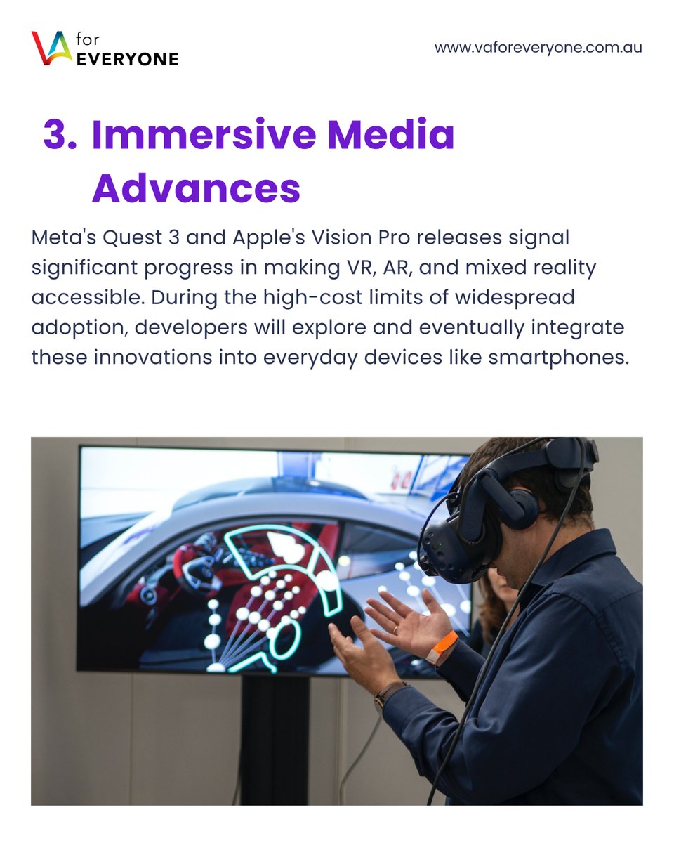 VA4Everyone's tweet photo. What is your most eagerly anticipated trend? Let's share in the comment section!

#techcompany #techtrends2024 #techenthusiast 🌐  https://t.co/4yRKqT2QET https://t.co/2fxKhGX7f7