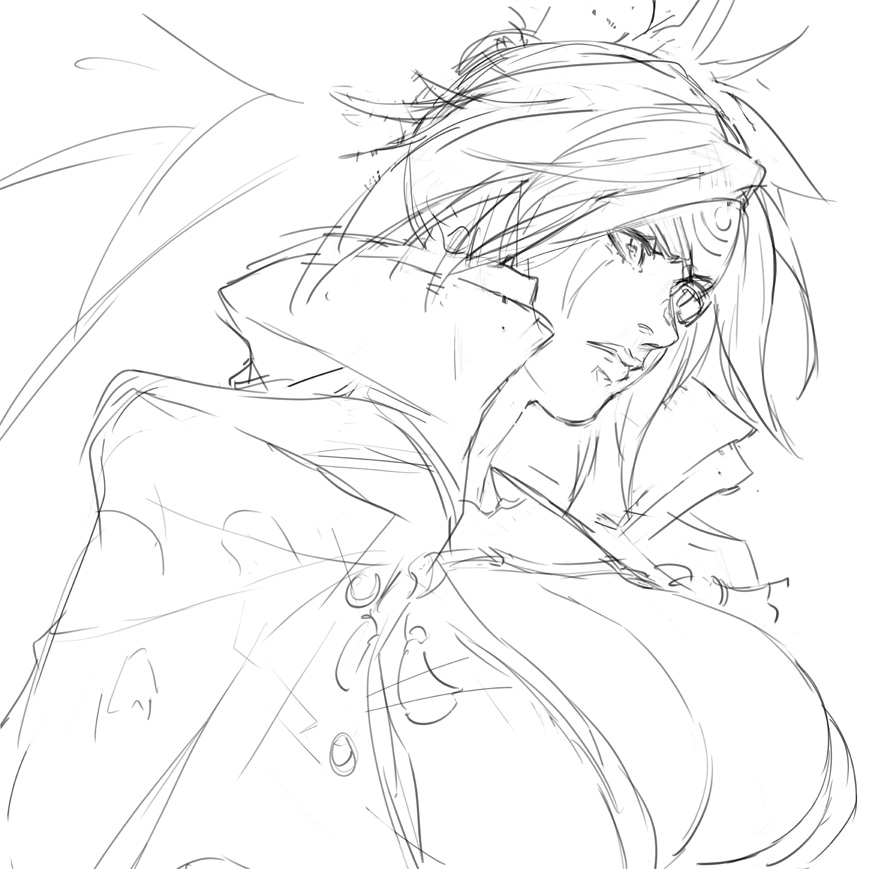 Baiken throwback w/step images
#GuiltyGear 