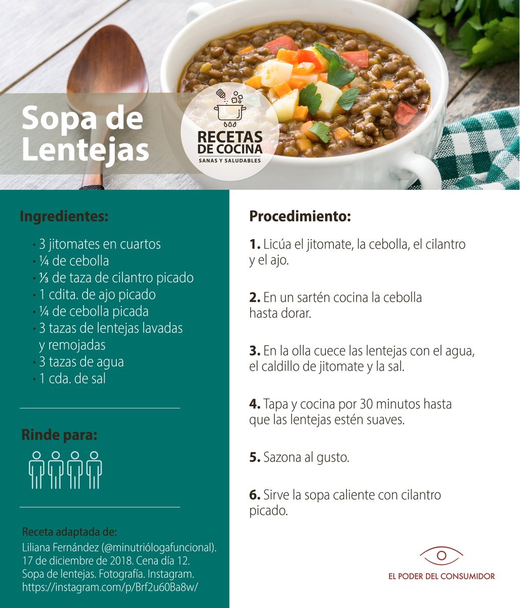 elpoderdelc's tweet photo. 😋Las lentejas son una popular #leguminosa conocidas por su delicioso sabor y por usarse en sopas o tortitas.
Al contener ácido fólico, son recomendadas en el embarazo para prevenir defectos del tubo neural y deformaciones placentarias.
Pruébalas 👇
https://t.co/Sn64CP3oLk https://t.co/vEDiYvSBe2