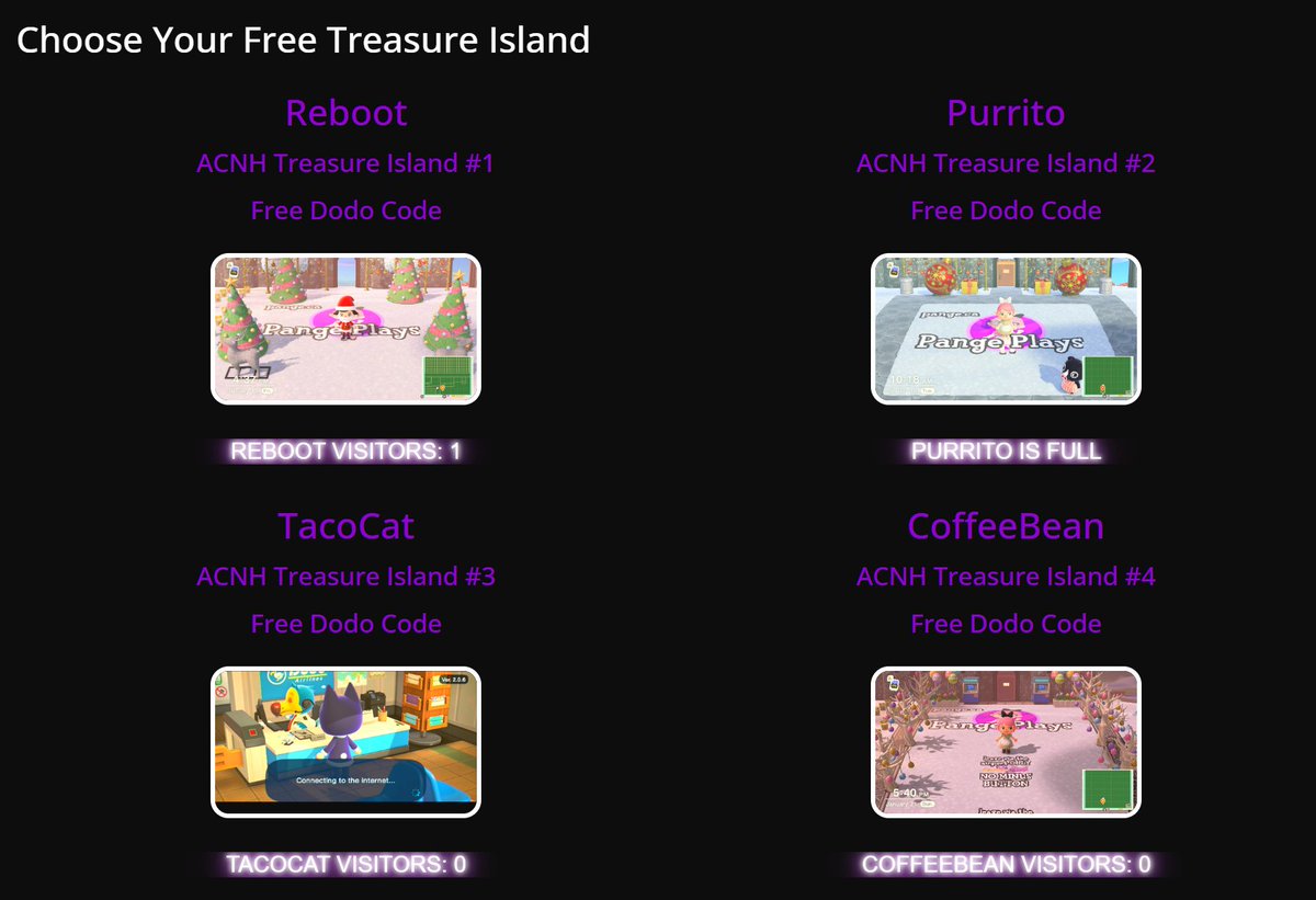 pangepange's tweet photo. #ACNHTreasureIslands friends, for your visiting pleasure, one more freebie island is live on my website! No log-ins, just read the rules and come take what you need! https://t.co/epT8Prou8d Welcome to COFFEEBEAN!💜🦤 #AnimalCrossingNewHorizons #dodocodes https://t.co/iTztXTMOVs