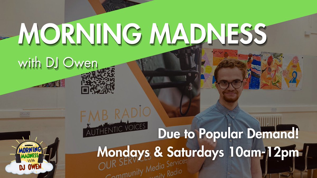 New Show Alert! Monday Madness with DJ Owen is rebranding and a new look with a brand new show called ‘Morning Madness’!