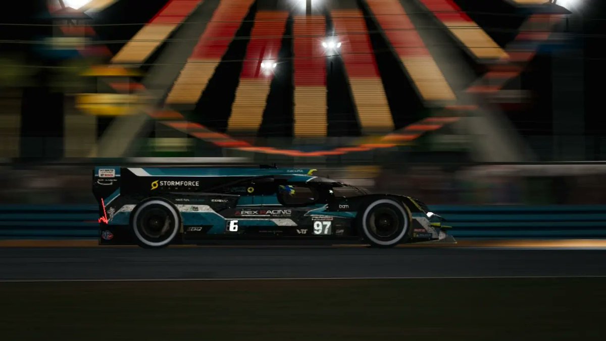 Ssz_Daniel's tweet photo. The 2024 Daytona 24H is in the books, sadly not the result we wanted, I was collected in a huge crash during the race start. In the end we stuck with it and finished P12. On the other hand the experience at the Apex Racing Sim Center was great, I enjoyed my time thoroughly. https://t.co/vbptcKzYzm