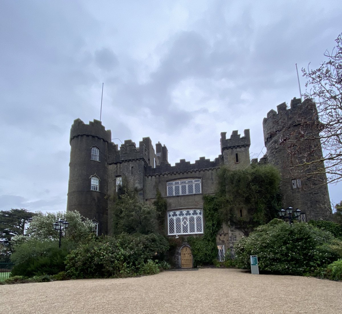 Got blown around @MalahideCastleG for today’s walk! “All truly great thoughts are conceived by walking.” – Friedrich Nietzsche #100daysofwalking