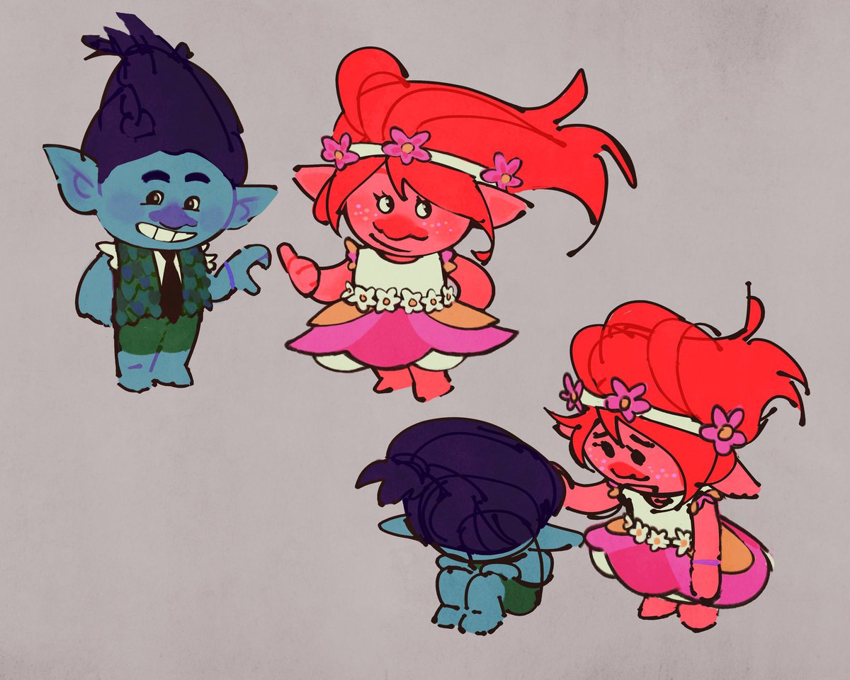 me and the bad bitch i pulled by being whimsical and joyful #trolls #broppy