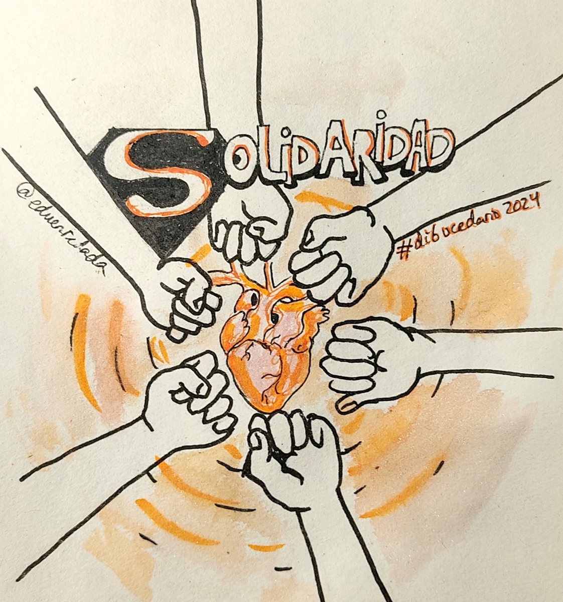 eduenredada's tweet photo. #día20 #dibucedario2024 con la S de Solidaridad. Junto al afán de superación estaba la solidaridad, promocionando la donación de órganos, socio activo de Deporte y Trasplante. https://t.co/WTmTHpLgaY