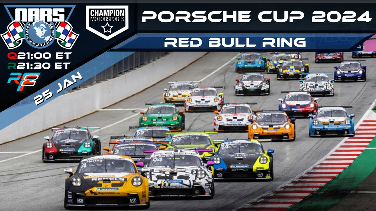 StormGangSim's tweet photo. NARS takes to the 1st round of the Porsche Cup Challenge at Austria's Red Bull Ring.  Get in the action!

https://t.co/r90IywoHPu
https://t.co/gtIKAGcfCD https://t.co/A3TAEhPute