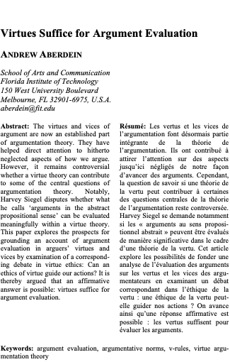 New article in the latest issue of <a href="/LogicInformal/">Informal Logic</a>! My reply to Harvey Siegel’s “Arguing with Arguments” (in the same issue): informallogic.ca/index.php/info…