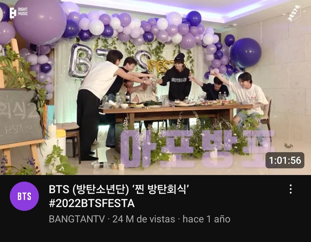 No lo sé ustedes pero yo no me ánimo a ver el festa del 2022 y ya estamos en el 2024 💔

#2022BTSFESTA