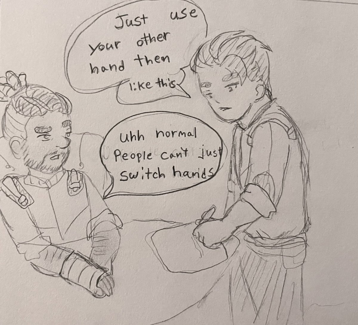 djrex2828's tweet photo. I like the thought of Unsuur casually being ambidextrous!
Most people canโt use their non dominant hand for daily tasks very easily ๐ โ๏ธ
Drawing 76/100
#Unsuur #RockRizz #MTaSJustice #MTAS #MyTimeatSandrock https://t.co/DS0MJyA9A9