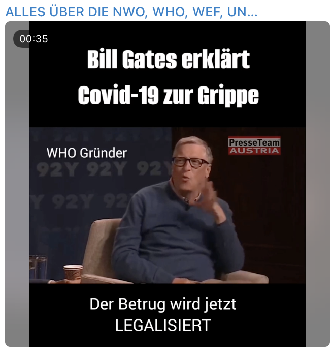 ‼️Bill Gates erklärt nun COVID - 19 zur Grippe! - Der Betrug wird jetzt legalisiert‼️  "Meine Damen und Herren, nach umfassenden Forschungen und Beratungen mit den besten Wissenschaftlern unserer Zeit haben wir eine erstaunliche Entdeckung gemacht. Das, was wir als Coronavirus