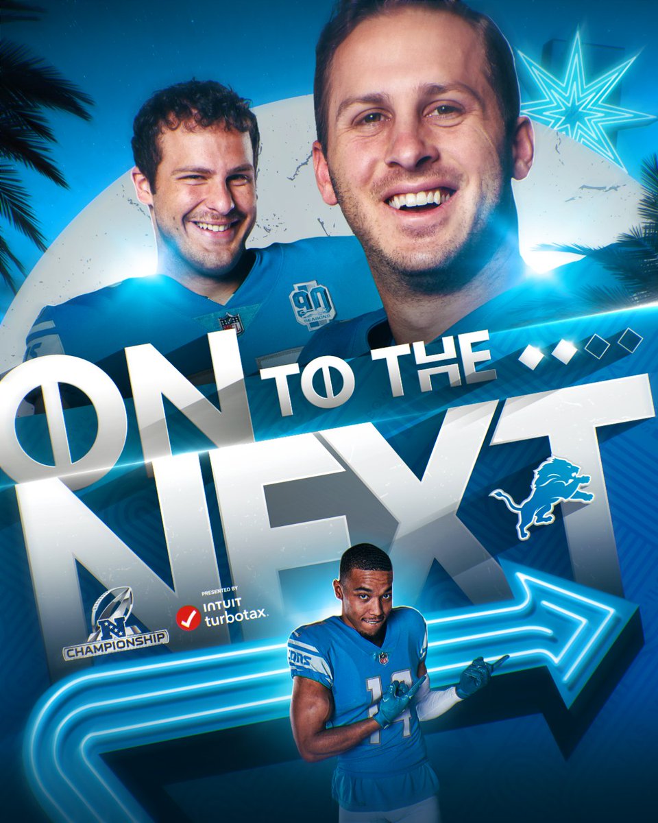 For the first time in 31 seasons… the Lions will play for an NFC title! #NFLPlayoffs