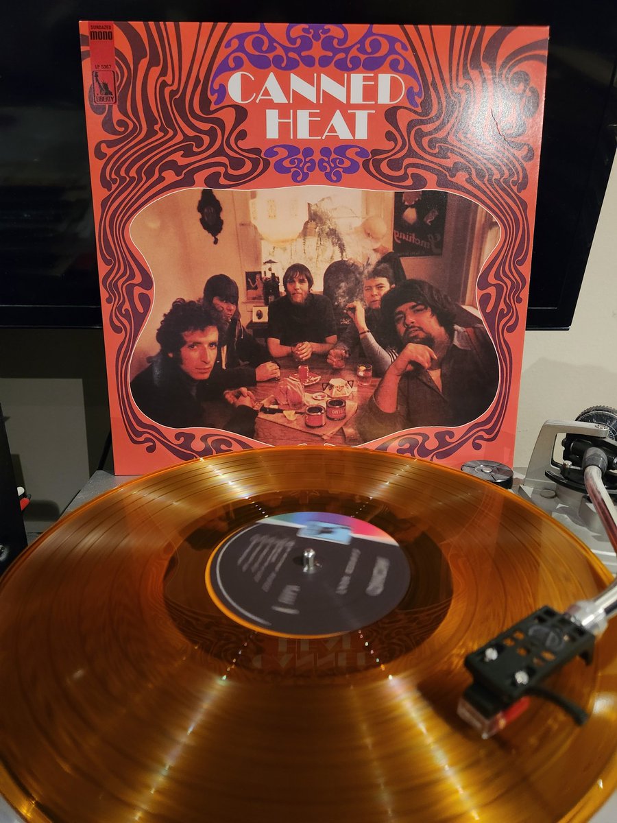 Canned Heat's self titled debut is pure fire. They bring the blues hard and that harmonica sounds so sweet. What a record! Sundazed mono reissue cut by Kevin Gray sounds great!
#CannedHeat #RollinAndTumblin #BullfrogBlues #EvilIsGoinOn #DustMyBroom #BigRoadBlues #vinylrecords