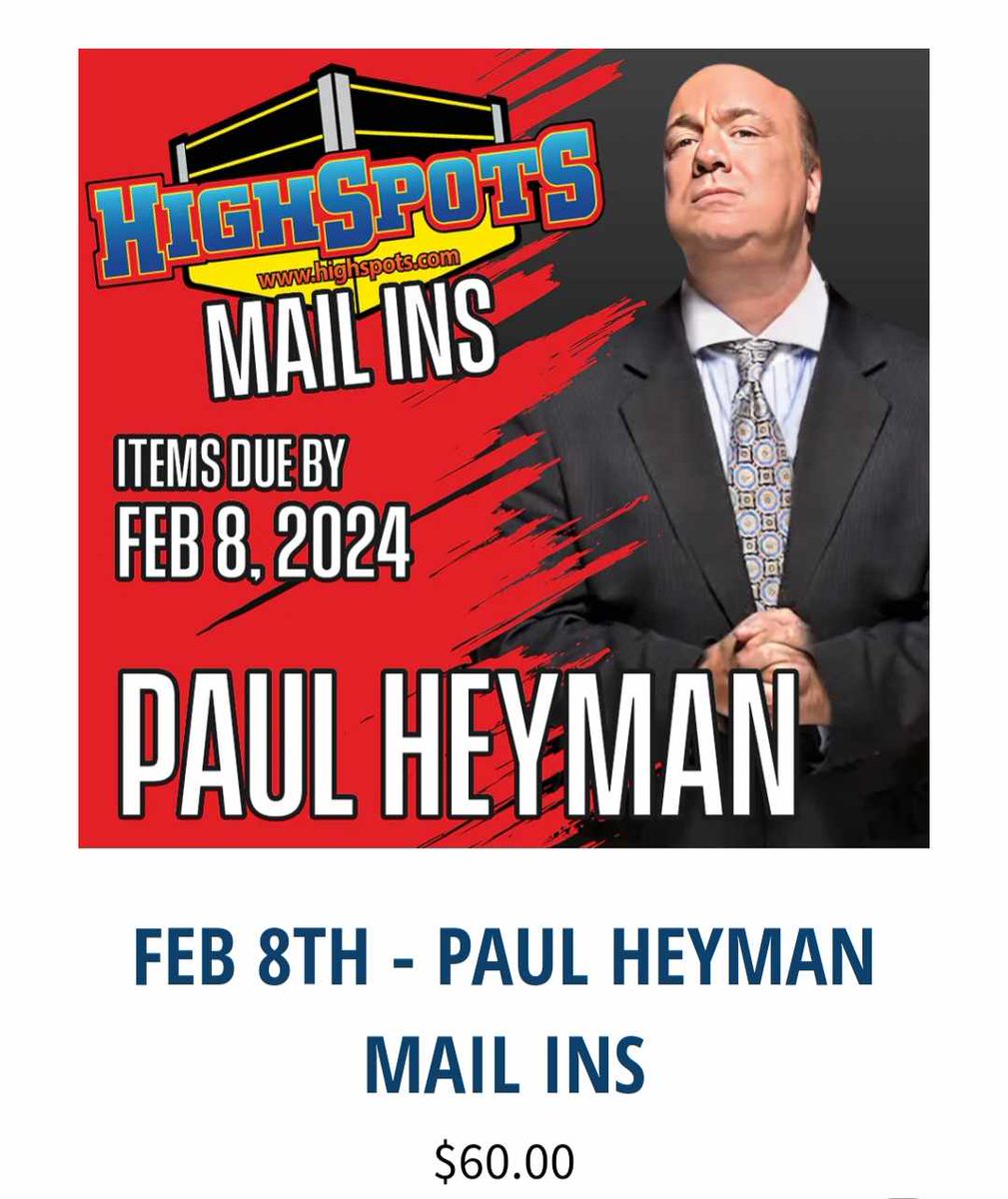 2 Days ago I sent a program off for a signing event. @HeymanHustle @AUSTINIDOLLIVE @JerryLawler