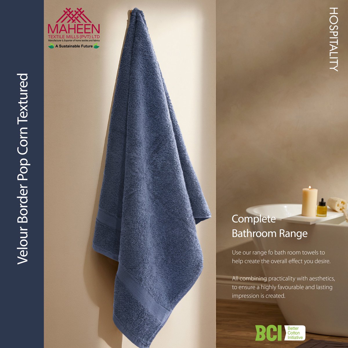Maheentex's tweet photo. Immerse yourself in the unparalleled softness and absorbency of our carefully curated towels, each designed to elevate your sense of well-being and redefine your expectations of quality. These towels can be machine washed in warm water with similar colors. 

#towel #maheetextile https://t.co/i0Qi2KXcS8