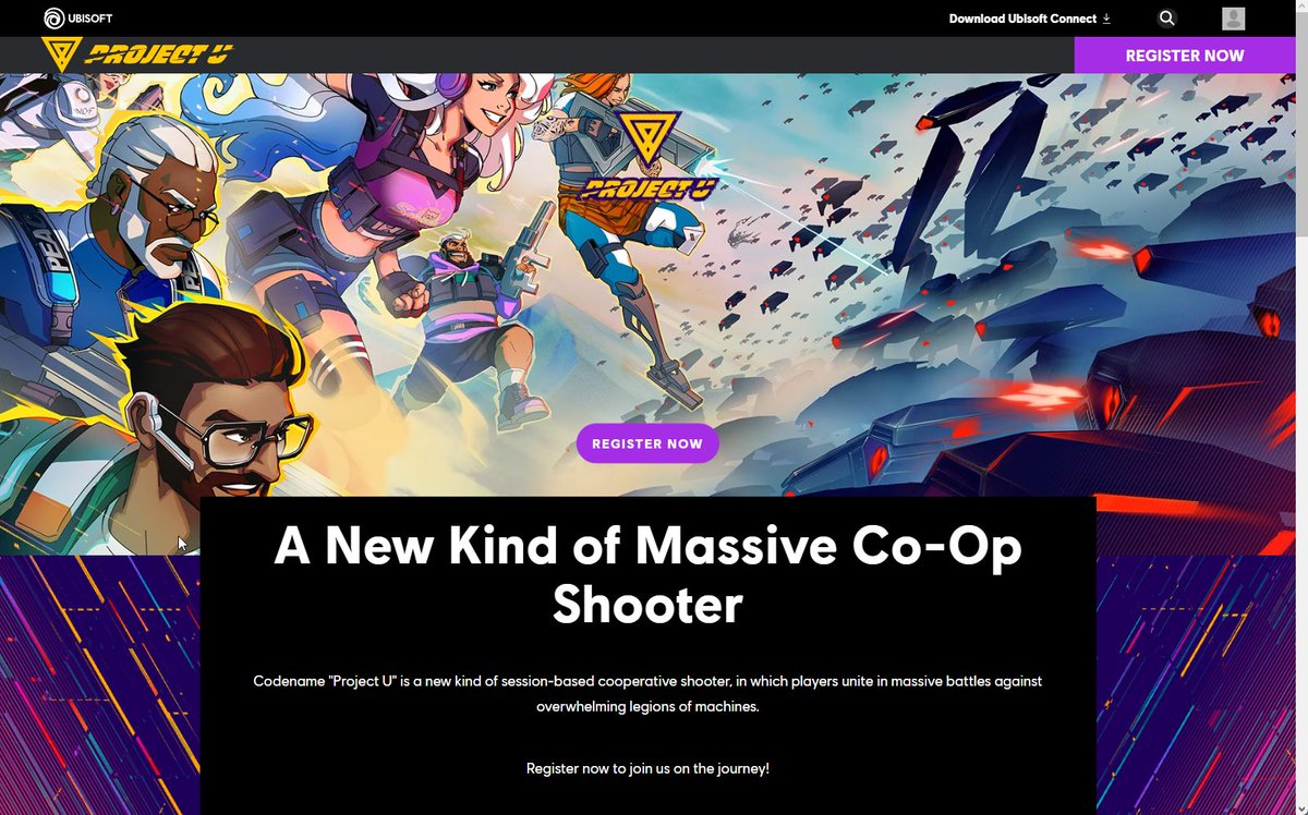 Rakunvar's tweet image. With everything else going on I forgot to ask!

Ubisoft is having a NDA test of #ProjectU on Feb 1st
ubisoft.com/en-us/game/pro…

Was there anyone interested in testing this out that I know? I do have some friend invites I can send out. 

Obviously no other details will be shared